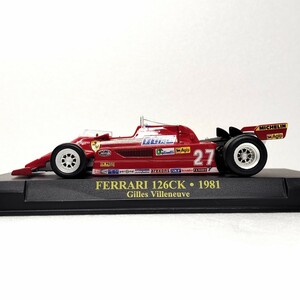 1/43 F1 フェラーリ 126CK 1981年 Gilles Villeneuve フォーミュラ ミシュラン 27番 Ferrari　Agip レースカー　イタリア車 1円〜 052906