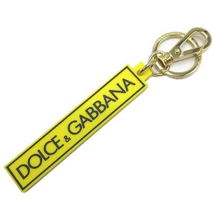 ドルチェ＆ガッバーナ キーホルダー DOLCE&GABBANA ラバー キーリング BI1386 B9M06 89672 / ORO/GIALLO アウトレット レディース 