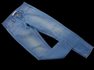 AZUL basic アズールバイマウジー USED加工 デニムパンツ size22/水色 ■■ ☆ elb9 レディース