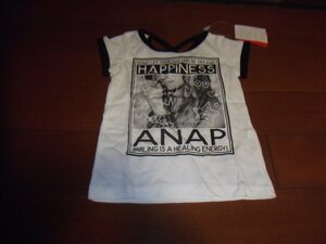 新品　ANAP 　アナップ　半袖　Ｔシャツ　サイズ110　白　後ろがかわいい　クリックポスト発送可　切手可