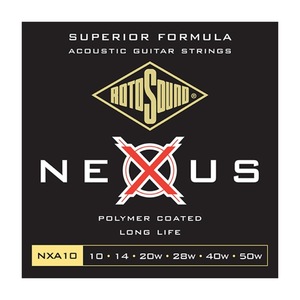 ロトサウンド ギター弦 1セット NXA10 Nexus Acoustic Extra Light 10-50 アコースティックギター弦 ROTOSOUND