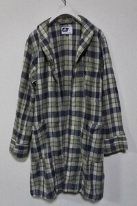 Engineered Garments エンジニアードガーメンツ シャツ ガウン コート 薄手 ボタンレス size XS チェック柄 USA製