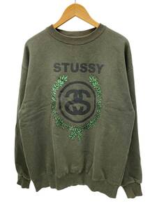 STUSSY (ステューシー) オールドステューシー スウェット トレーナー SSリンク 紺タグ L グリーン メンズ/028