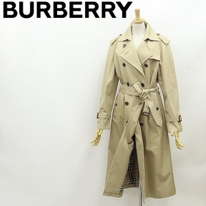 国内正規品◆BURBERRY LONDON バーバリー ロンドン 裏地ノバチェック柄 スプリング トレンチ ロング コート ベージュ 38