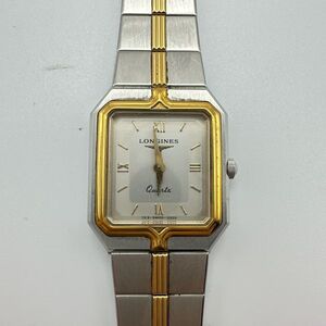 A2501-2-10 １円スタート 稼働品 クオーツ LONGINES　ロンジン レディース腕時計 アンティーク シルバー　 アンティーク レア　希少品