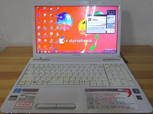 東芝 ノートパソコン dynabook T351/34CWD/Core i3-2310M 2.1GHz/4GB/500GB/中古特価良品