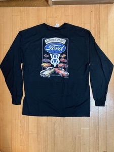 ★新品！未使用！Ford フォード バックプリント　XL ワンポイントロゴ Tシャツ 長袖 輸入品 春夏秋服　アメ車　 海外！