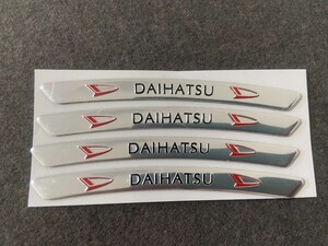 ★ ダイハツ DAIHATSU★54★ ホイールリムステッカー 装飾バッジデカールスタイリング 傷を隠す 4枚セット 90ｍｍ アルミ 車用