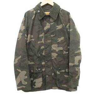 バブアー Barbour × ソフネット SOPHNET. 美品 ビデイル BEDALE カモフラ柄 フィールド ジャケット 迷彩柄 XL カーキ ☆AA★ メンズ