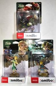 未開封新品 amiibo リンク ゼルダ ガノンドロフ【ティアーズ オブ ザ キングダム】ゼルダの伝説シリーズ 3体セット アミーボ