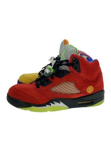 NIKE◆AIR JORDAN 5 RETRO SE_エアジョーダン 5 レトロ SE/26cm/RED/ポリエステル