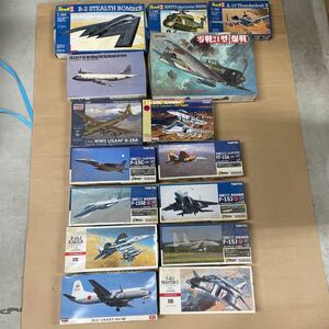 ② 未組立　飛行戦　戦闘機　まとめ　Hasegawa TOMYTEC Revell F-15C YF-15A F-15SE など　箱ダメージ・汚れ有り