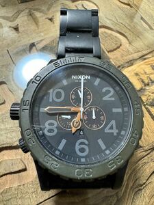 稼働品　NIXON 51-30 クロノ ブラック ローズゴールド 腕時計 ニクソン　美品