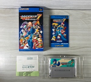 [6-32] SFC スーパーファミコン ロックマン7 宿命の対決！ ROCKMAN 7 カプコン CAPCOM 箱説ハガキ付