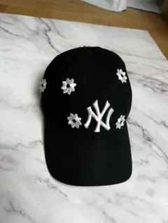 NICK GEAR 3D flower cap 9forty ブラック