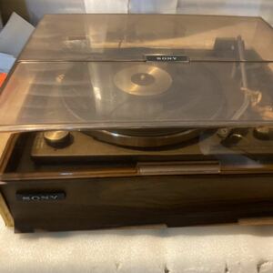 【G62】ヴィンテージ SONY PS-151 レコードプレーヤー STEREO RECORD PLAYER SYSTEMターンテーブル【回転とRejectの確認のみ】【100s】