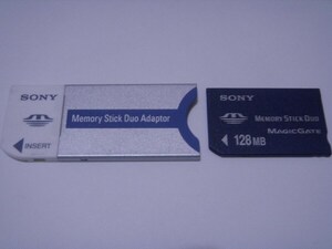 SONY メモリースティック Duo 128MB アダプター