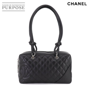 未使用 展示品 シャネル CHANEL カンボンライン ボーリング ショルダー バッグ レザー ブラック A25171 Cambon Bowling Bag 90209455