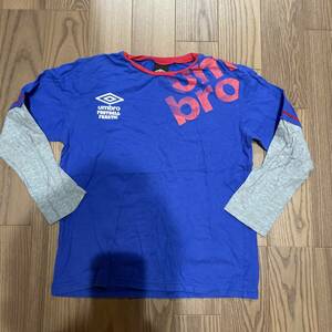 【中古・まとめて取引OK】UMBRO(アンブロ) ロンT サイズ150 ブルー