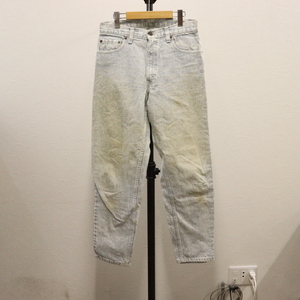 d109 80sビンテージ リーバイス LEVIS 550 ヒッコリー デニムパンツ USA製■1980年代製 表記32インチ ブルー アメカジ ストリート 古着卸