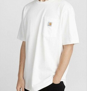 43【B品】【XL】Carhartt カーハート 半袖ポケットTシャツ K87 ホワイト