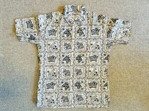 レインスプーナー　アロハシャツ　Sサイズ　ボタンダウン　半袖シャツ　ビンテージ　ヴィンテージ　90年代　白