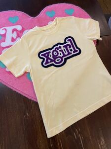 値下げ◆x-girl◆エックスガール◆定番アップリケの半袖Tシャツ ◆6T◆120cm ◆