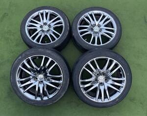 ◆ 希少！レクサスLS460 LS600H オプション純正 ◆ 19x8J+35/PCD:120/5穴◆4本. GOODYEAR. 245/45R19.