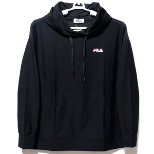 特価/未使用【サイズ=L(レディス)】FILA/フィラ/レディス/長袖/Tパーカ/フード付き/プルオーバー/胸囲=86~94cm/black②