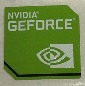 ■新品・未使用 ■10枚セット 【NVIDIA　GEFORCE】エンブレムシール　【21*21㎜】送料無料・追跡サービス付き☆P172