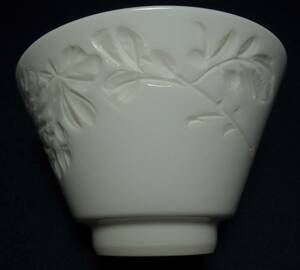 昭和期　徳化白磁　極上煎茶道　茶器　手彫り　陶磁器研究