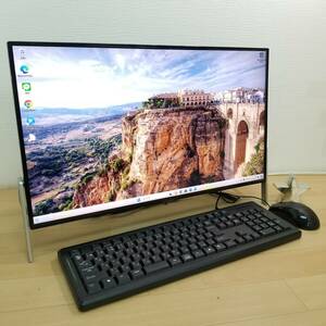 【限界価格】新品メモリ16GB搭載/美品/第7世代i7/HDD1TB/Webカメラ/Office/スピード出荷/Win11/即使用可モニター一体型PC(D6573)