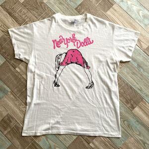 70s ビンテージ オリジナル NEW YORK DOLLS ニューヨークドールズ プロモ Tシャツ USA製 XL 70年代 アメリカ製