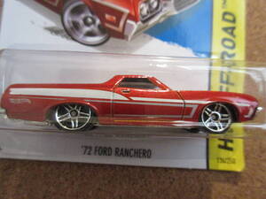 Hot Wheels ’72 FORD RANCHERO 2014 HW OFF-ROAD ’72フォード ランチェッロ フォード クーペ ユーティリティ ホットロッド ラリー ウッド