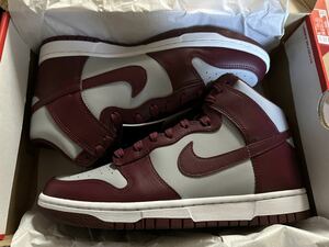 新品未使用 Nike Dunk High retro Dark Beetroot US9 ナイキ ダンク ハイ レトロ ダークビートルート 27cm ネバダ