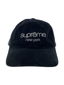 Supreme◆21AW/GORE-TEX Corduroy Classic Logo 6-Panel/キャップ/BLK