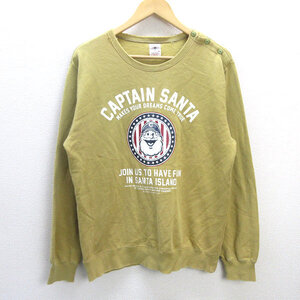 H■キャプテンサンタ/CAPTAIN SANTA スウェットシャツ トレーナー【M】黄/MENS■4【中古】