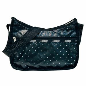 【LESPORTSAC/レスポートサック】ナイロン ショルダーバッグ ブラック ハートマーク★