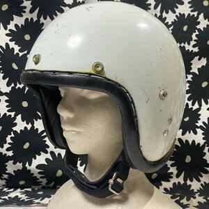 SHOEI OEM 60’s ビンテージヘルメット 本革巻き レザーリム Sシェル 約58㎝-60㎝ Buco BELL MCHAL 500tx r-t パン ショベル triumph