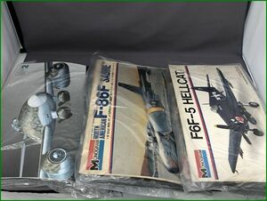 【ジャンク】モノグラム F6F-5ヘルキャット/F-86Fセイバー/メッサーシュミットMe262