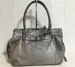 no25041 kate spade new york ケイトスペード 本革 レザー 巾着 ショルダー トート バッグ