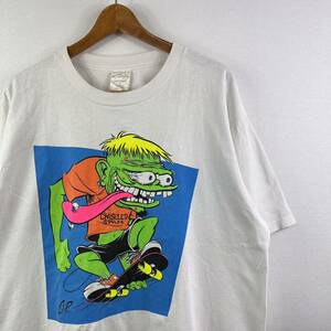 ビンテージ 90s【COOP画】フランケン Tシャツ XL ロックT 古着 映画 アニメ クープ アート ローブロー SUBLIME NOFX BAD RELIGION NO DOUBT