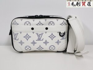 ルイヴィトン LOUIS VUITTON モノグラム・シャドウ アルファ・ウェアラブルウォレット NV M83383 極上美品 バッグ ショルダーバッグ