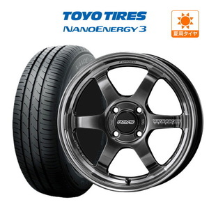 サマータイヤ ホイール 4本セット ボルク TE37 KCR PROGRESSIVE MODEL TOYO NANOENERGY ナノエナジー 3 165/55R15