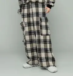 23AW irojikake イロジカケ CHECKED PT ツイード パンツ