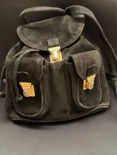 希少　FENDI ブラック スエード バックパック