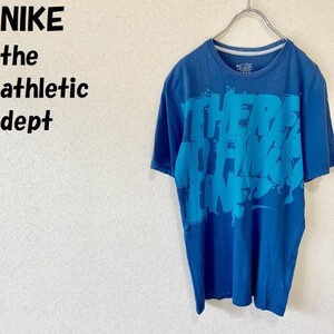 【人気】NIKE/ナイキ ビッグロゴTシャツ ブルー サイズM the athletic dept/1943