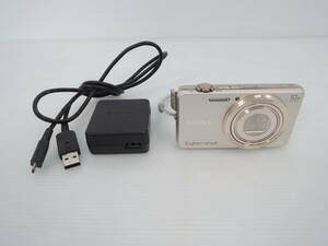 △Sony ソニー コンパクトデジタルカメラ Cyber-Shot DSC-WX220 シルバー 充電器付き デジカメ コンデジ 動作品/管理9590A11-01260001