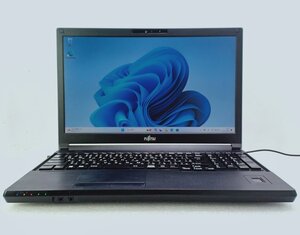 ●[Win11] 8世代i5 Windows Hello対応 15.6型ビジネスノート 富士通 LIFEBOOK A579/A (Core i5-8365U 1.6GHz/8GB/500GB/Wi-Fi/Webカメラ)