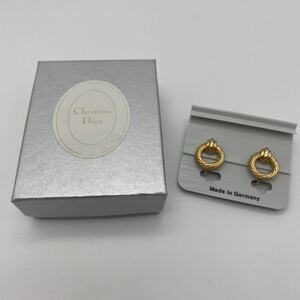 Christian Dior クリスチャン ディオール イヤリング ゴールド アクセサリー ファッション P3687 